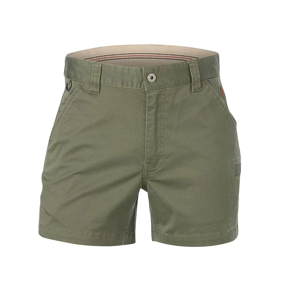 Hammer + Field Workwear Short Length Multi Pocket Stretch Short - Stone Green - RSEA Safety Outlet
